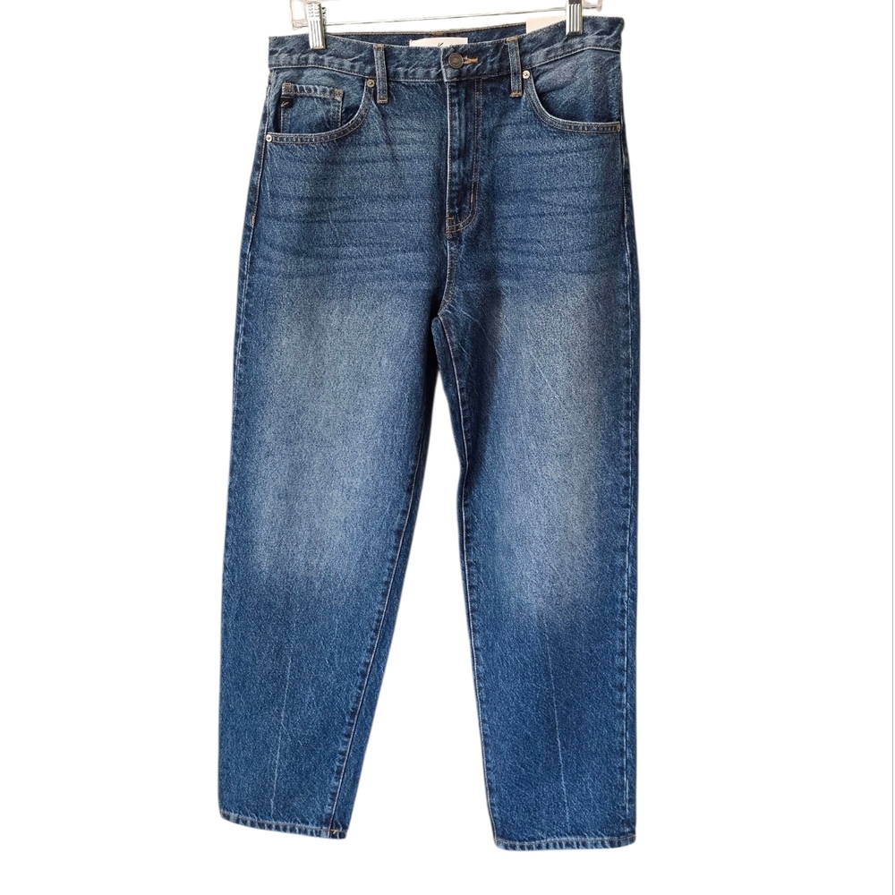 KanCan Dad Fit Jeans High Rise Rigid Denim 100% Cotton Size 27 NWT